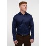 MODERN FIT Luxury Shirt in dark blue plain