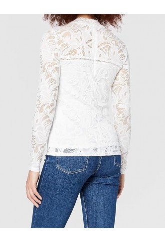 VILA CLOTHES Women's Vistasia L/s Lace Top-noos Long Sleeve Top