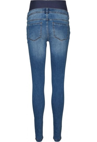 MAMA.LICIOUS MLMILA SLIM MEDIUM BLUE JEANS A. NOOS Women's Jeans