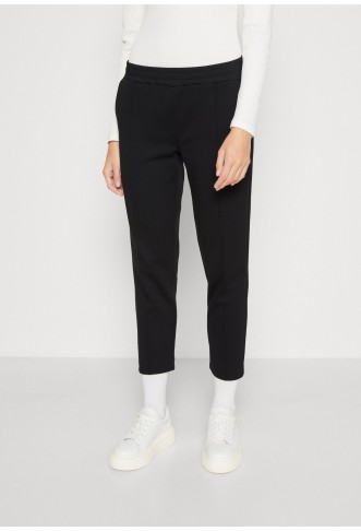 TRACKPANTS CROPPED - Tracksuit bottoms - black