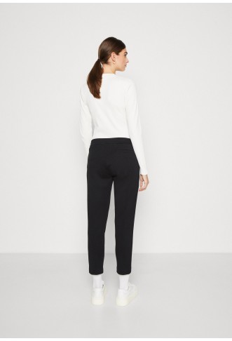 TRACKPANTS CROPPED - Tracksuit bottoms - black