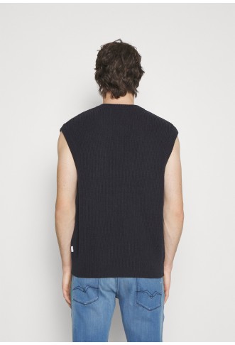 JORRIB V NECK VEST - Jumper - total eclipse