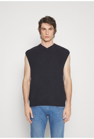 JORRIB V NECK VEST - Jumper - total eclipse