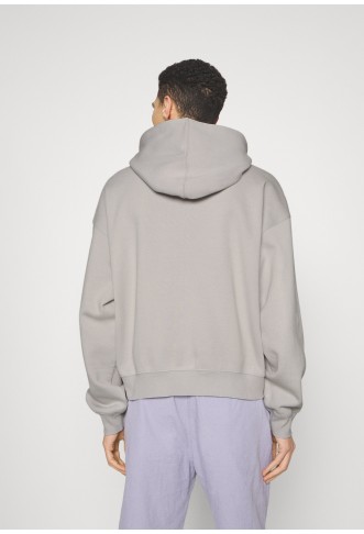 REGULAR BOXY ZIP HOODIE - Zip-up sweatshirt - light grey solid