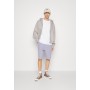 REGULAR BOXY ZIP HOODIE - Zip-up sweatshirt - light grey solid