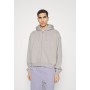 REGULAR BOXY ZIP HOODIE - Zip-up sweatshirt - light grey solid