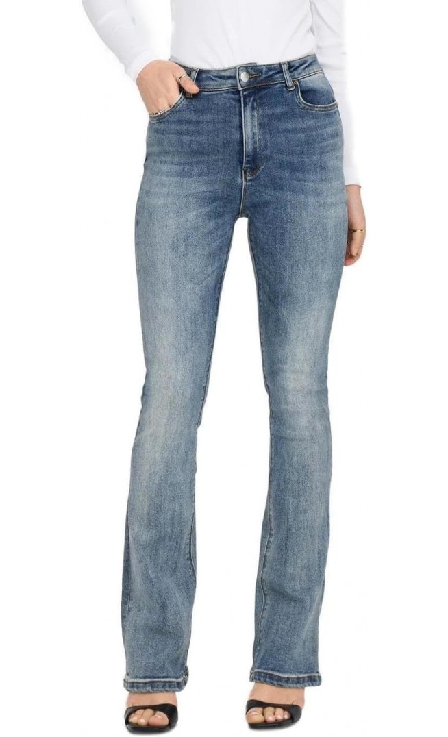 ONLY Women's Stretch Jeans Onlmila Hw Flared Dnm Bj13994 Noos