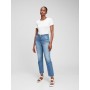 High Rise Cheeky Straight Jeans with Washwell