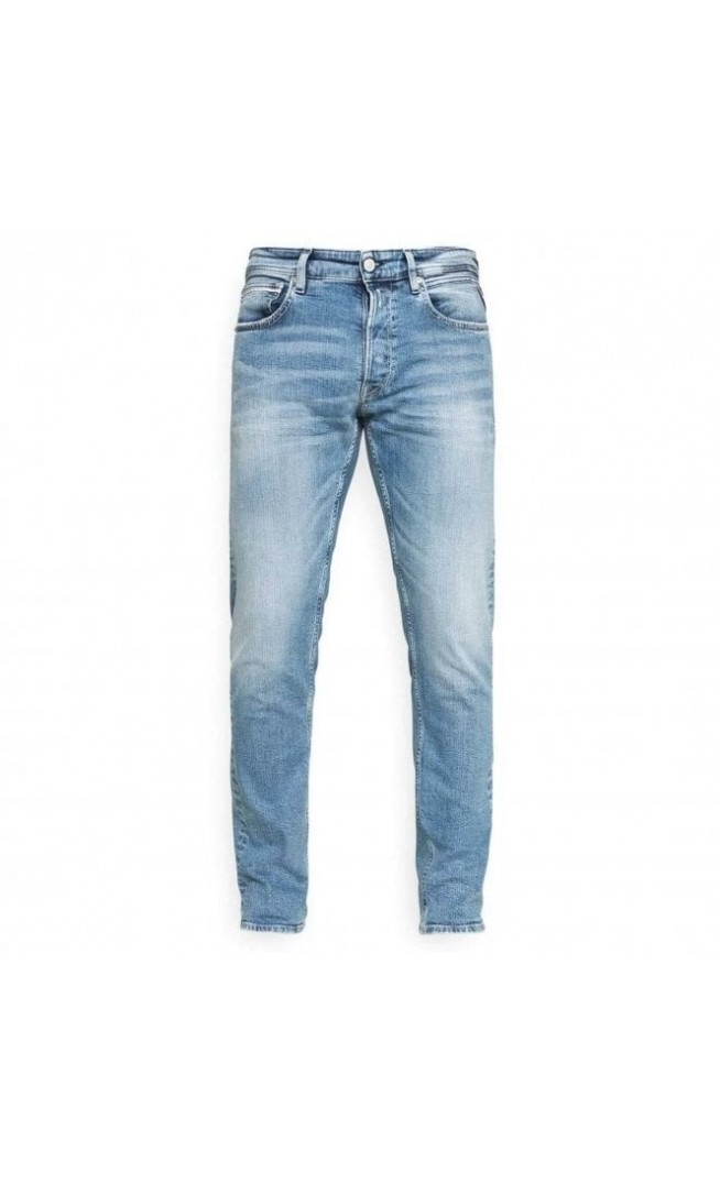 Grover Straight Fit Light Blue Washed Denim