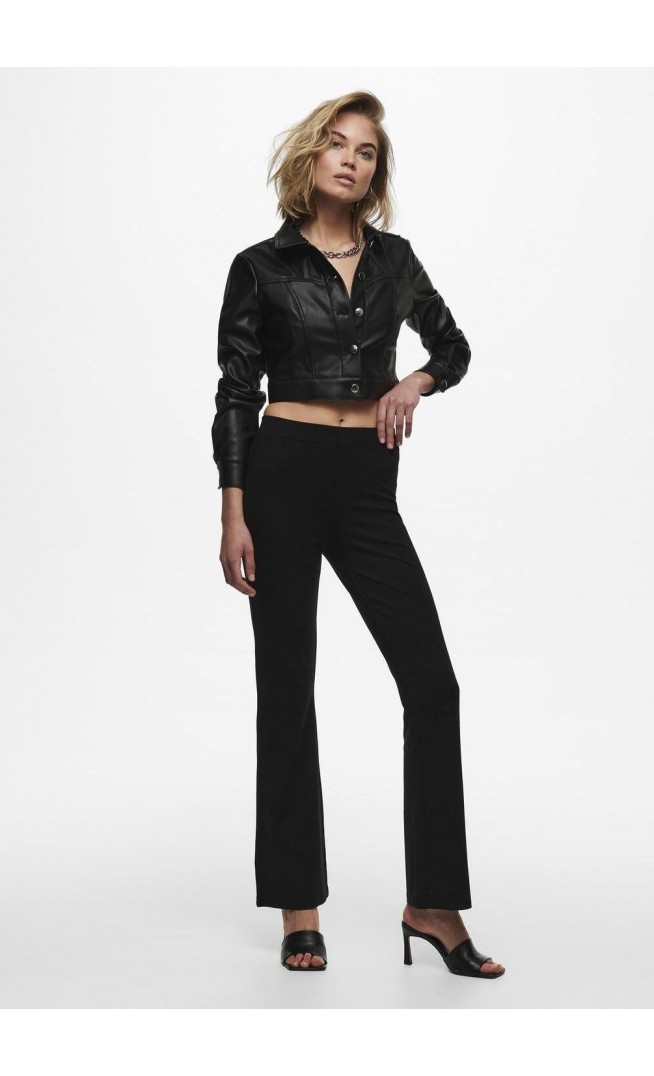 JDYPRETTY FLARE PANT - Trousers - black