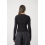 SOFT TOUCH SQUARE NECK - Long sleeved top - black