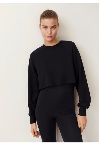 Mango Sporty crop sweatshirt.