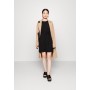 VMCINA SHORT DRESS  - black mungon rripi ne mes