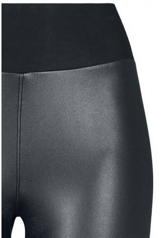 Ladies Faux Leather High Waist Leggings" Leggings black by Urban Classics