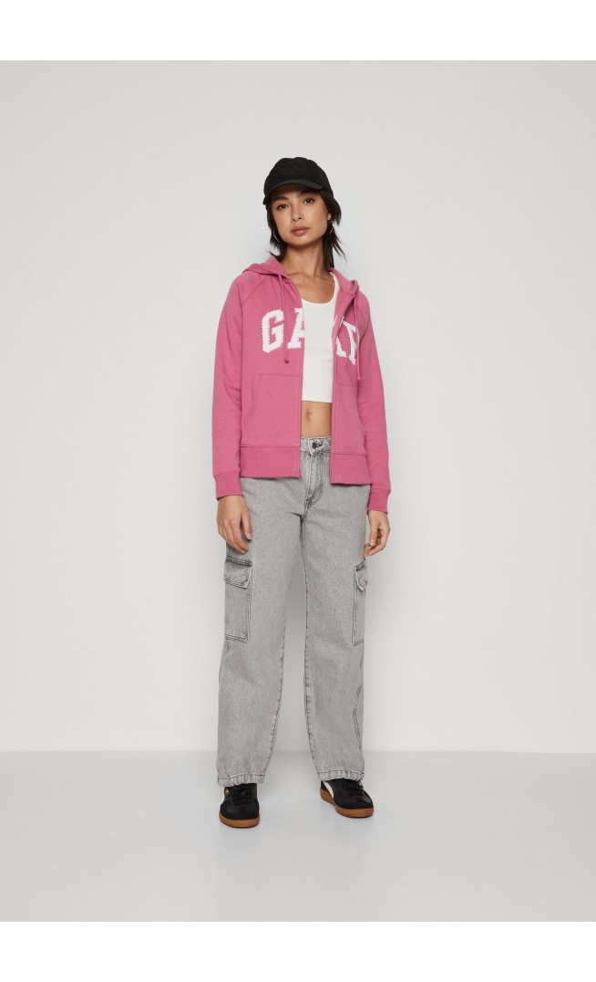 HERITAGE - Zip-up sweatshirt - pink raspberry