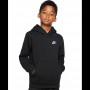 NIKE SPORTSWEAR CLUB PULLOVER HOODIE BV3757-011 Black