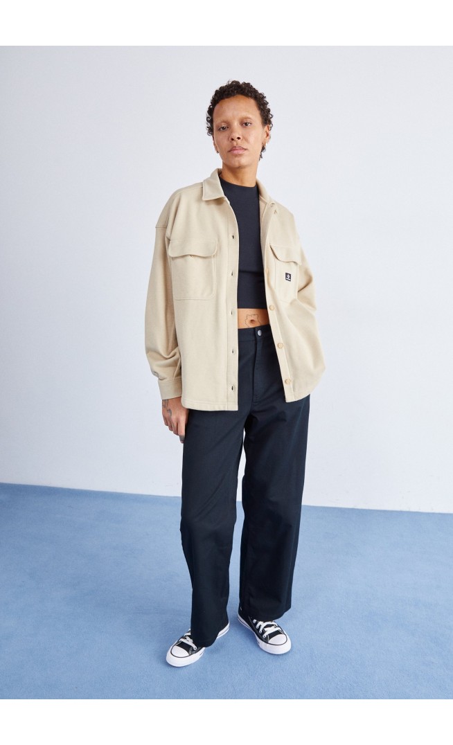 ACTIVE UTILITY SHIRT - Button-down blouse - nutty granola