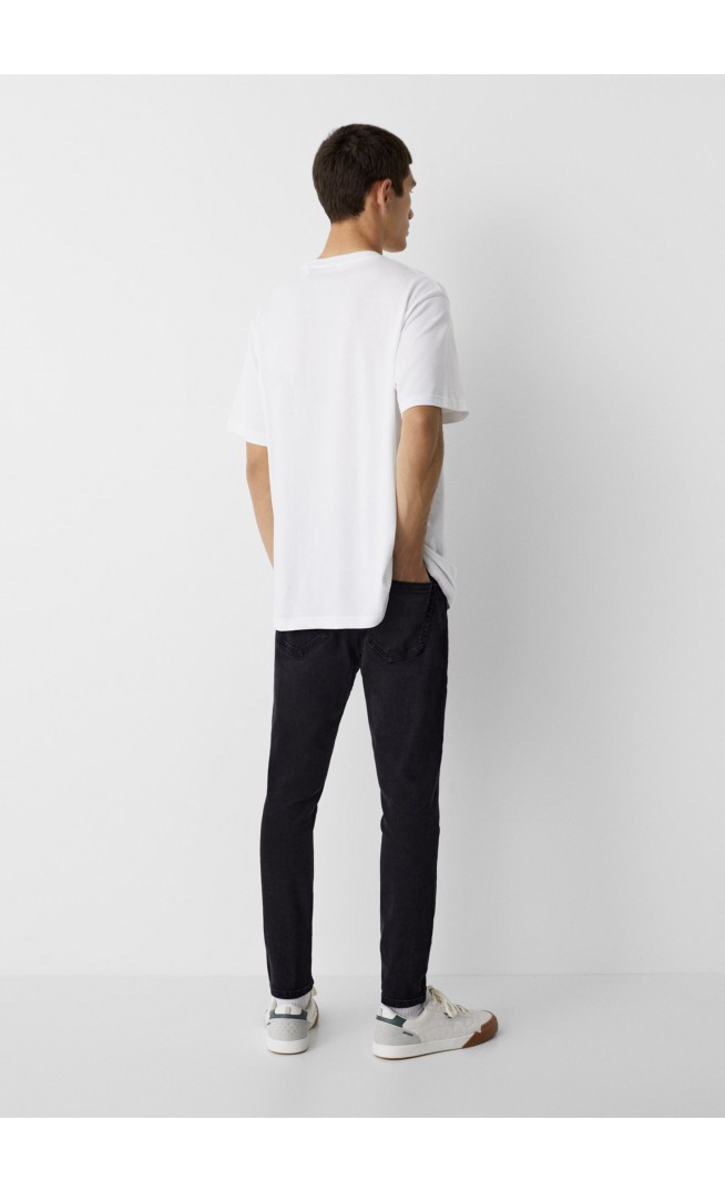 BASIC CARROT - Jeans Tapered Fit - black