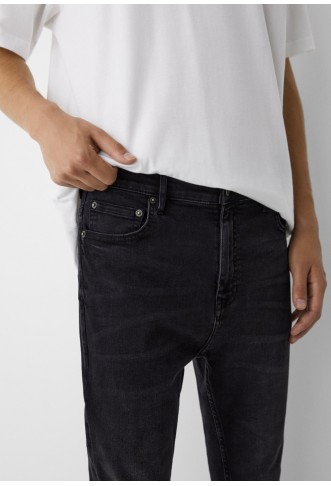 BASIC CARROT - Jeans Tapered Fit - black