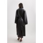 Oversized PU Trench Coat