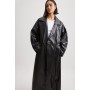 Oversized PU Trench Coat