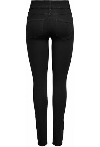 Only Onlrain Life Hw SK Wide W/B Pimblack Jeans Femme