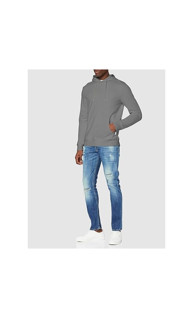 JACK & JONES Men's Jjebasic Noos Sweat Hood Sweatshirt