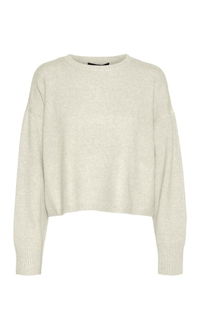 VERO MODA Women's Vmdoffy Ls O-Neck Boxy Blouse Noos Ptt Knitted Jumper