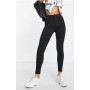 Bershka high waist skinny jean in black