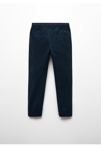 Cotton jogger-style trousers