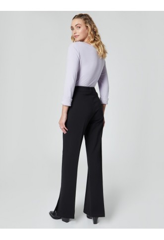 florence by mills exclusive for ABOUT YOU Boot cut Pants 'Tela' in Black