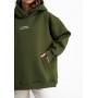 EMBROIDERY - Hoodie - khaki