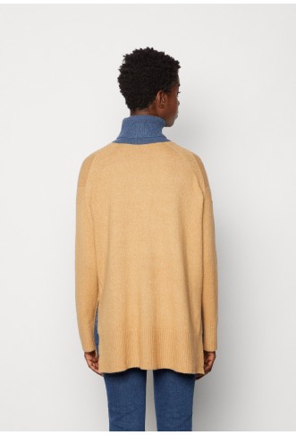 TURTLENECK COLORBLOCK - Jumper - soft light camel