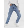 Weekday Lash cotton oversized mom jean in light blue