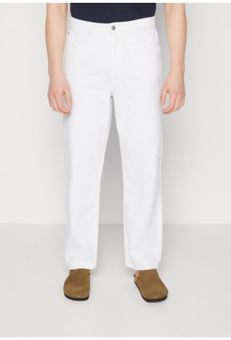 Pre-owned Relaxed fit jeans - white