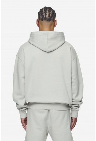 Logo Oversized Hoodie Washed Pearl Grey White Gum