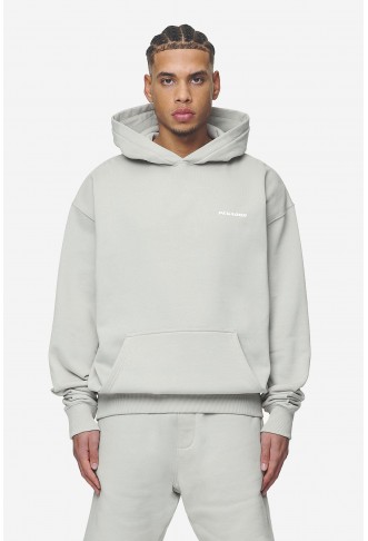 Logo Oversized Hoodie Washed Pearl Grey White Gum