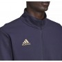 Adidas Men Tiro Full Zip Cotton Jacket SMALL Blue Gold H56629