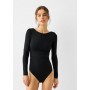 Long sleeve bodysuit with gathered side