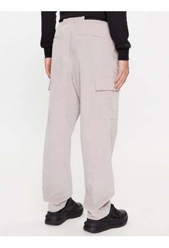 Pants made of material J30J324035 Gray Relaxed Fit