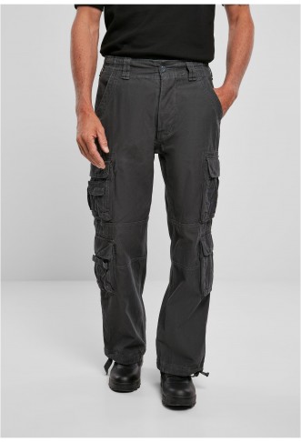 PURE VINTAGE - Cargo trousers - charcoal