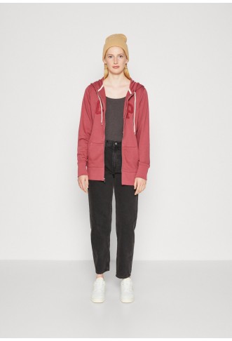 Zip-up sweatshirt - dry rose