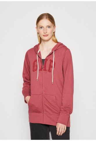 Zip-up sweatshirt - dry rose