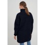 OXMO OXTova Women's Sweat Jacket with Teddy Fur with Stand-Up Collar Loose Fit