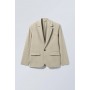 Olle Checked Suit Jacket Beige Check