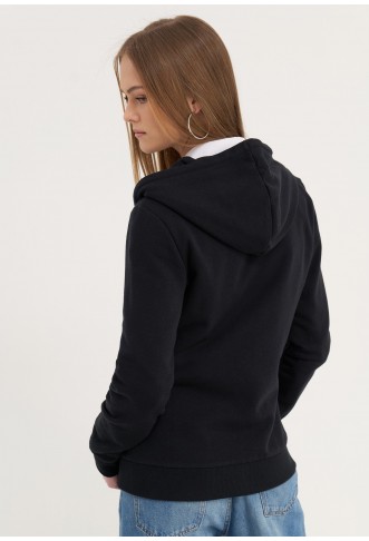 Zip-up sweatshirt - black