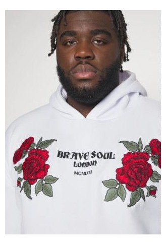 Brave Soul Sweatshirt - white