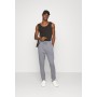 SANTIAGO - Tracksuit bottoms - silver