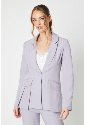 Fitted Blazer With Pocket Detail