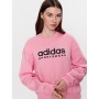 ALL SZN Fleece Graphic Sweatshirt IC8716 Pink Loose Fit